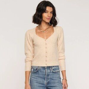 Heartloom  The Pedretti Cardi- Heathered GREY Button Down Soft Cardigan- Small